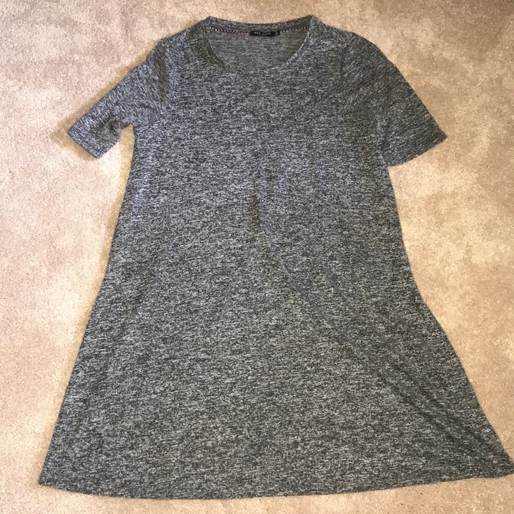 Gray patterned dress